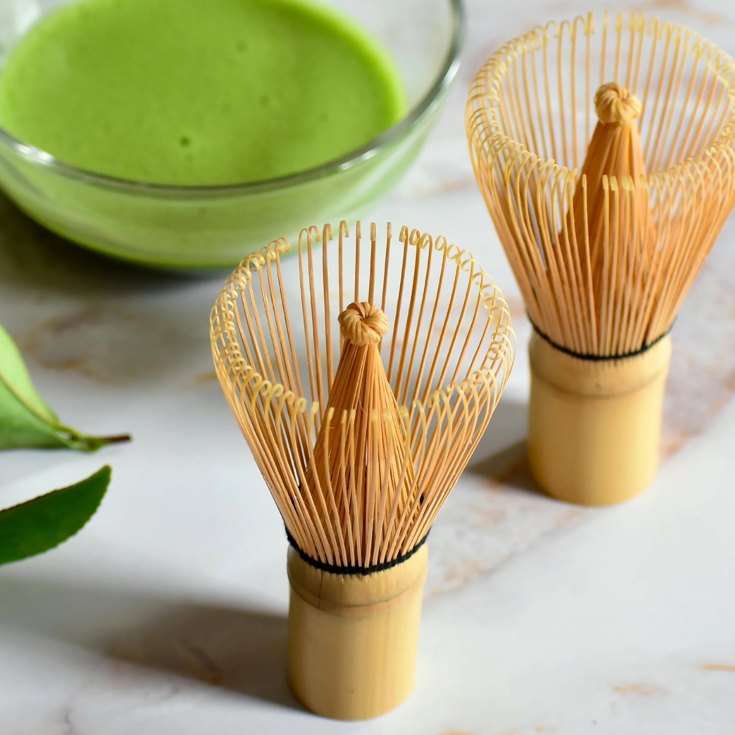 Bamboo matcha tea whisk (80 prongs) - Image 3