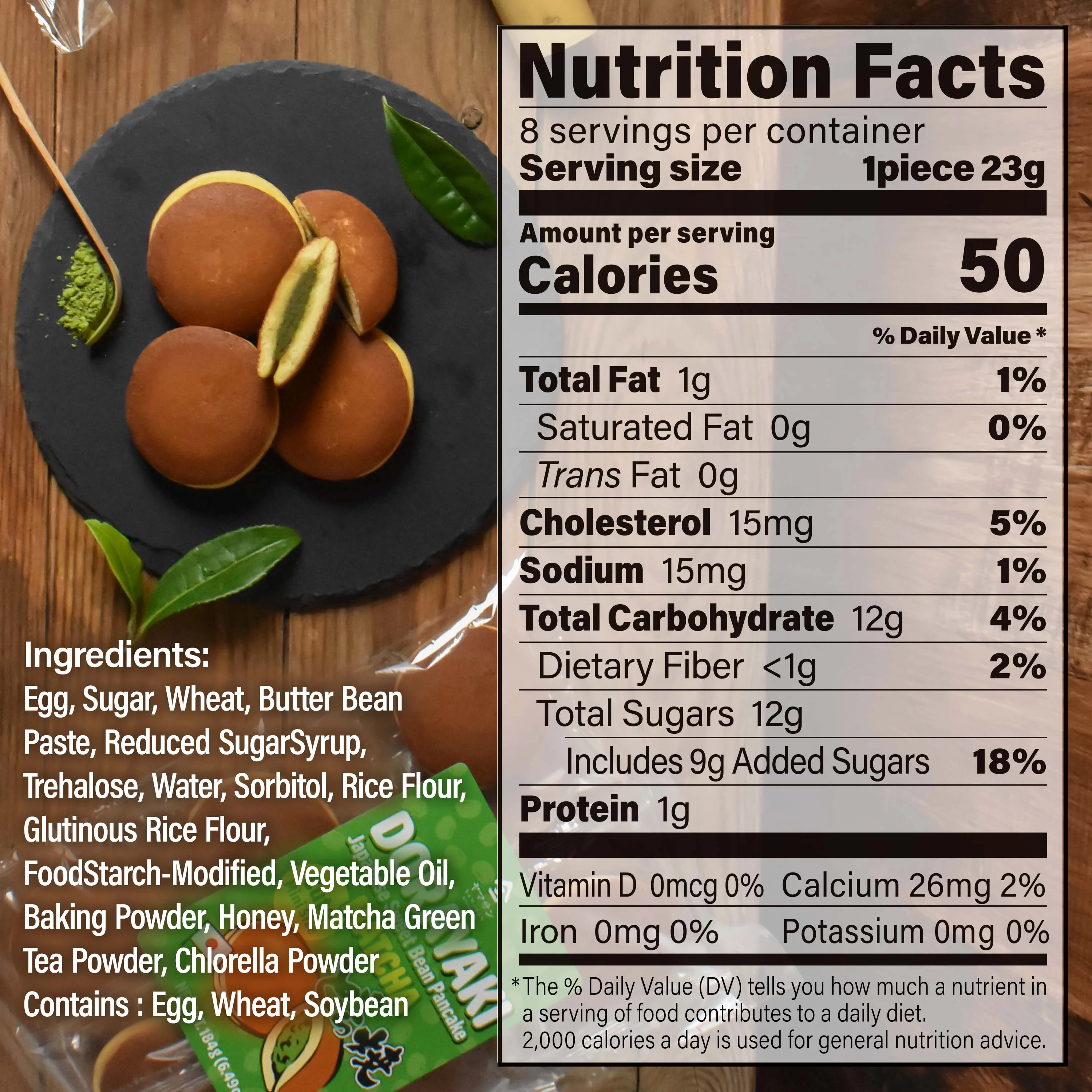 Dorayaki (Matcha Flavor) 184g(6.49oz)(Best Before:2026.7.14) - Image 3