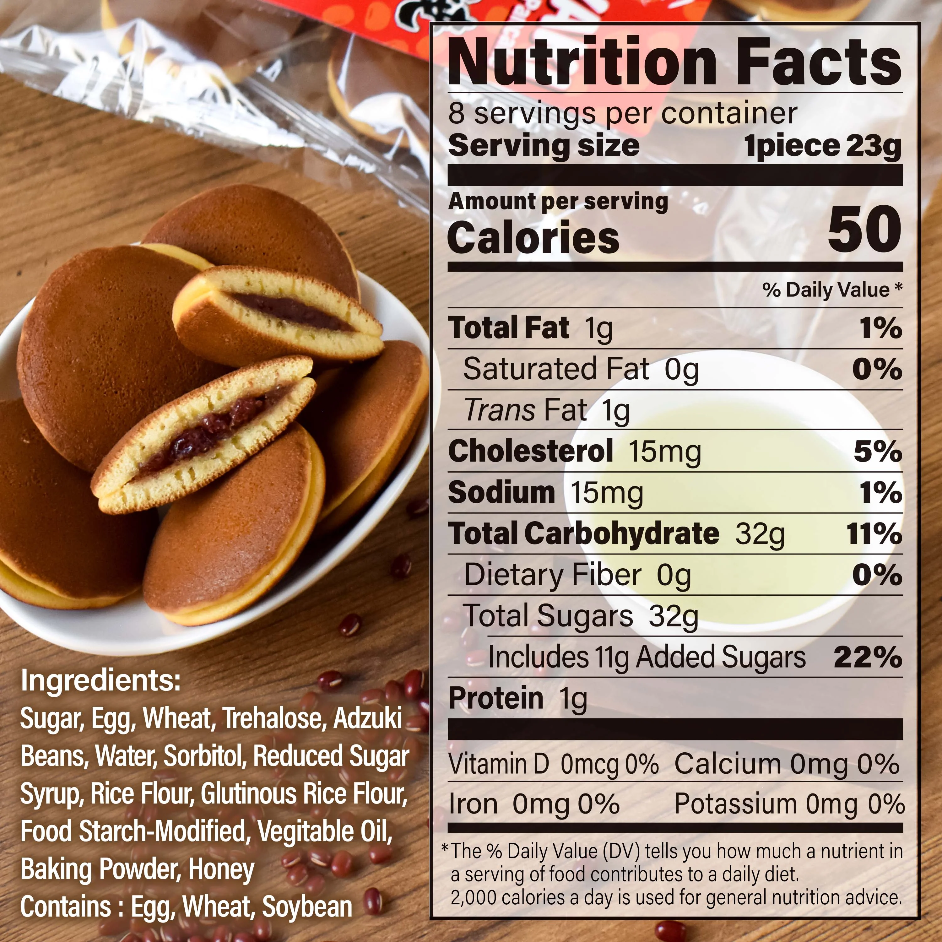 Dorayaki (Red Bean Flavor) 184g(6.49oz) - Image 3