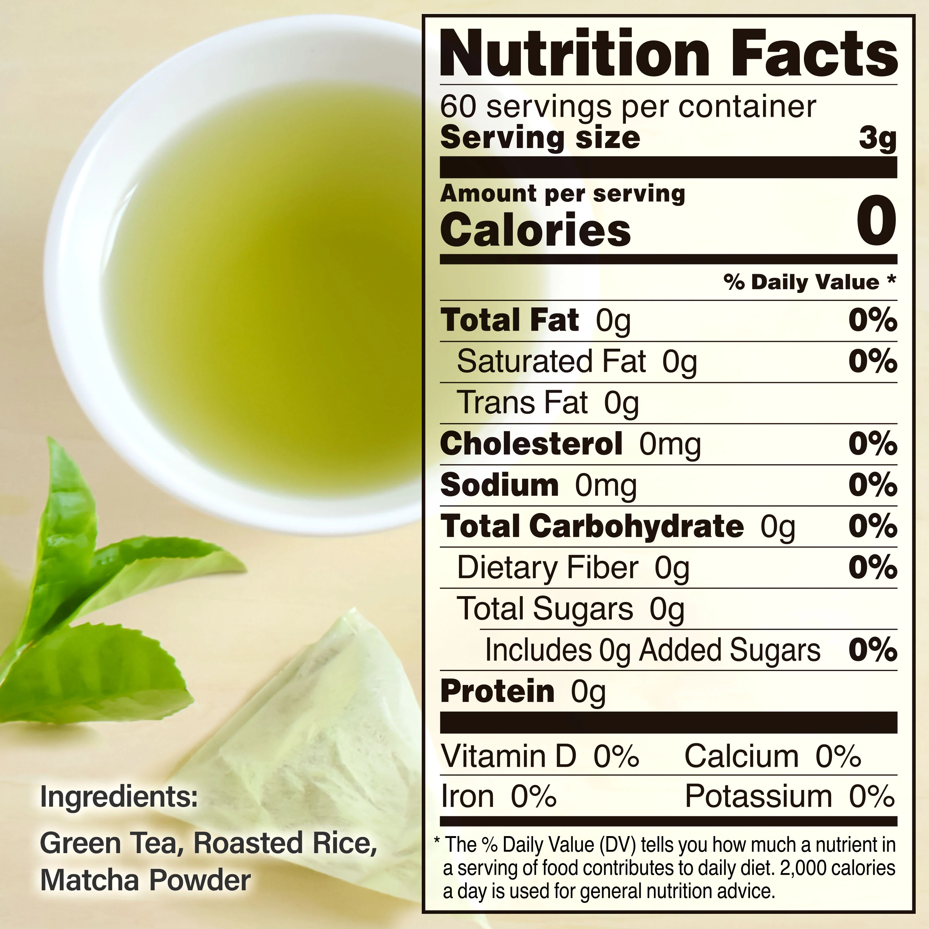 Genmaicha Green Tea with Matcha (Tea Bags) 3gx 60Bags - Image 7