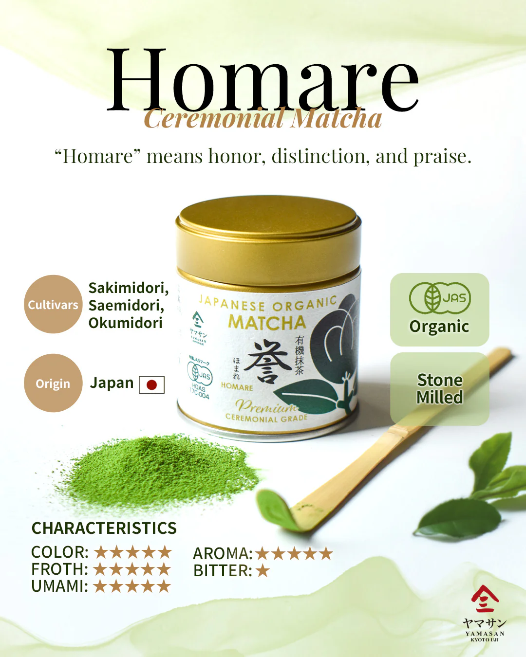 Japan Organic Matcha HOMARE High Grade Green Tea Powder - Image 6