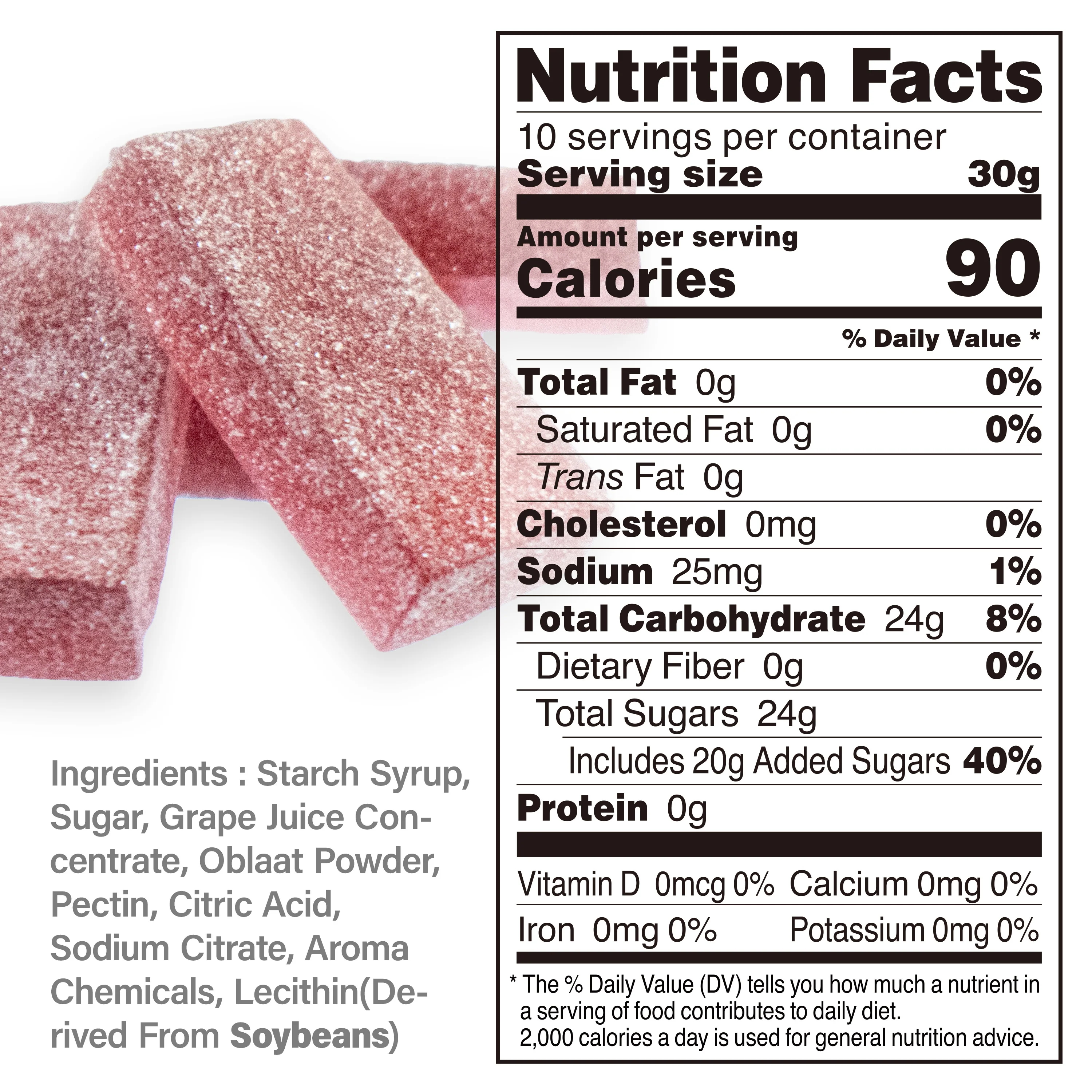 Jelly Fruit Mochi (Juicy Grape) 300g(10.58oz) - Image 9