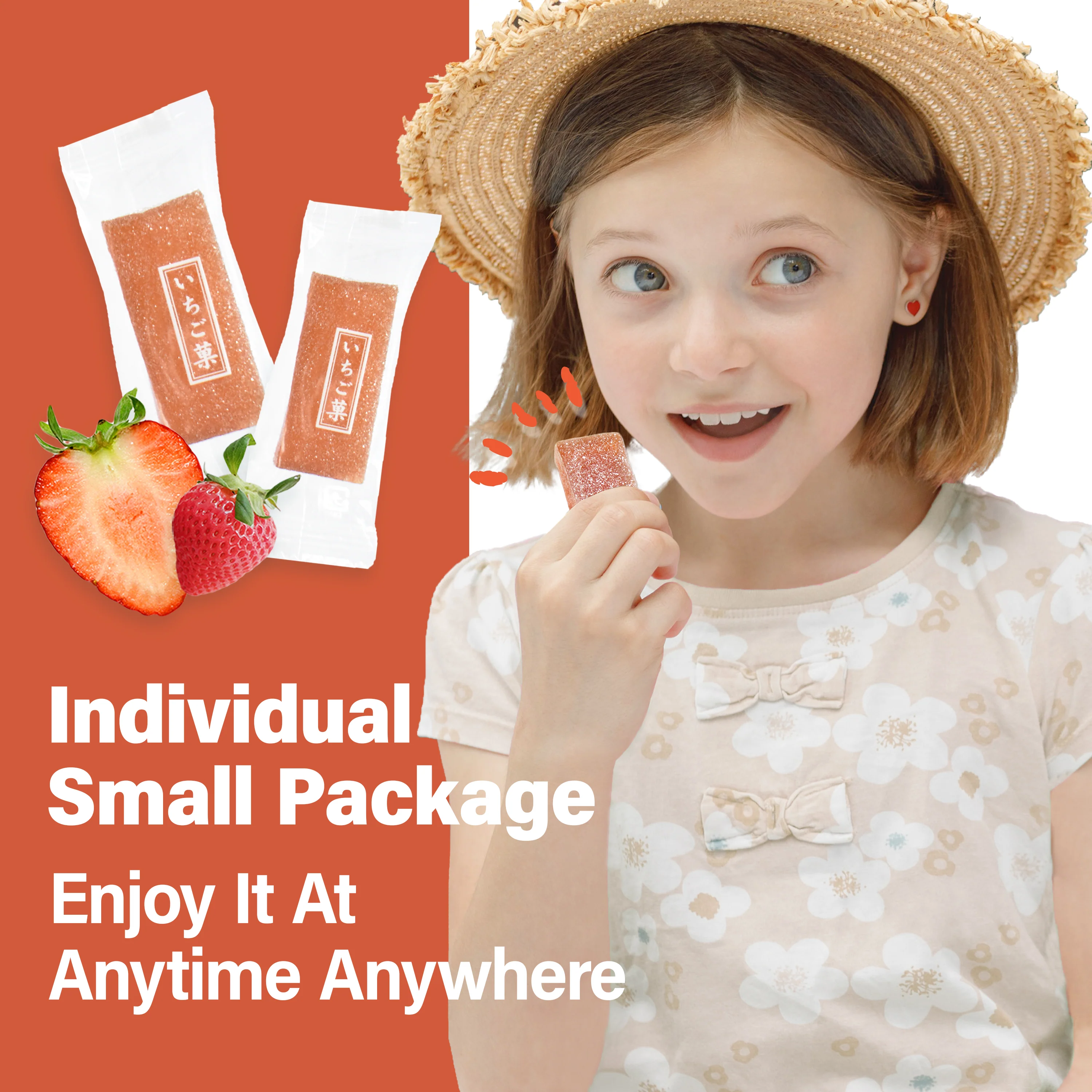 Jelly Fruit Mochi (Juicy Strawberry) 300g(10.58oz) - Image 5