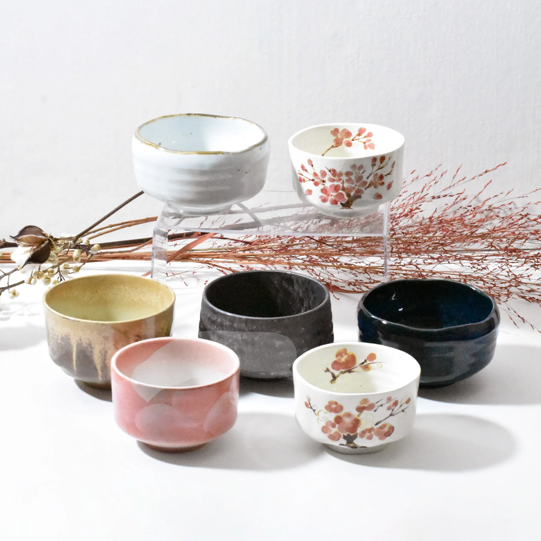 Matcha Tea Bowl -MS15 Rustic White Rim - Image 6