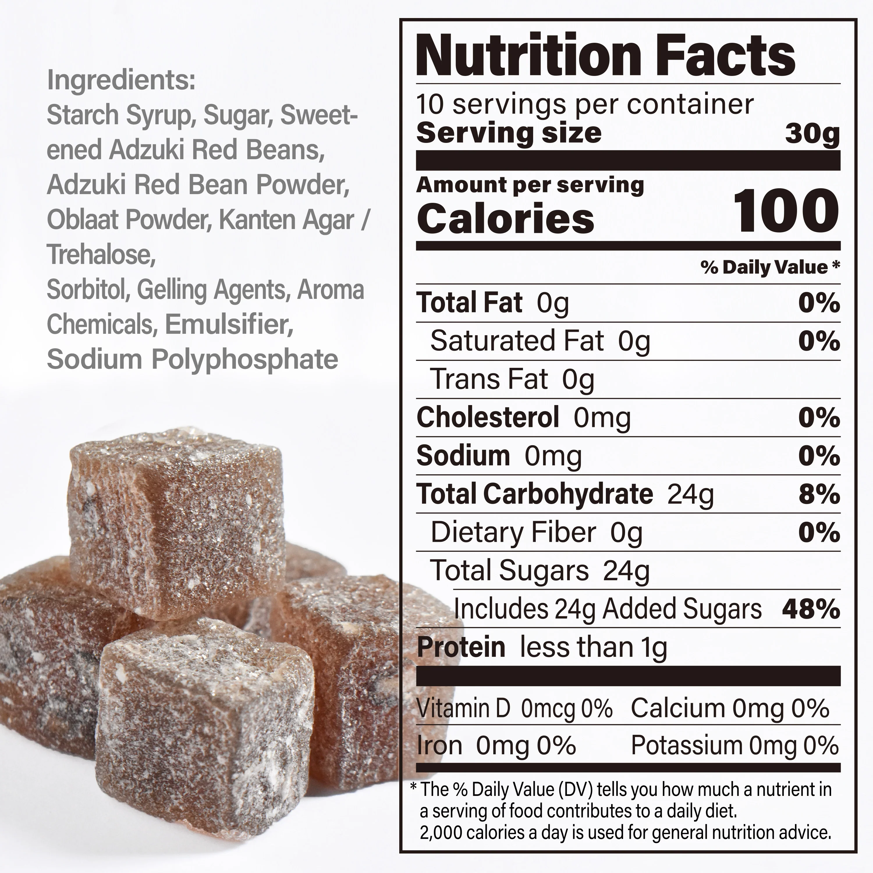 Mochi Candy (Azuki Red Bean Flavor) 300g(10.58oz) - Image 7