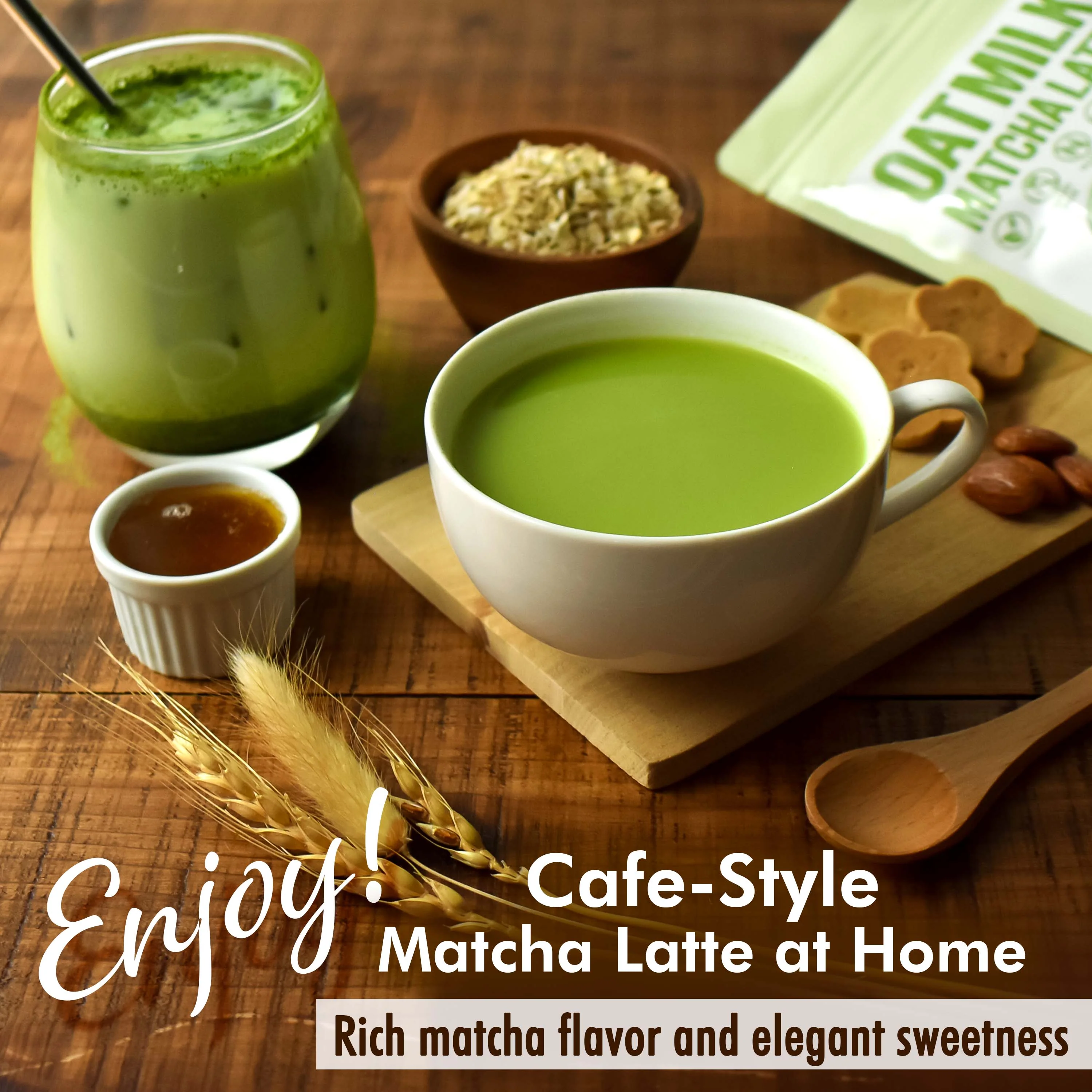 Oat Milk Matcha Latte Powder - Image 3