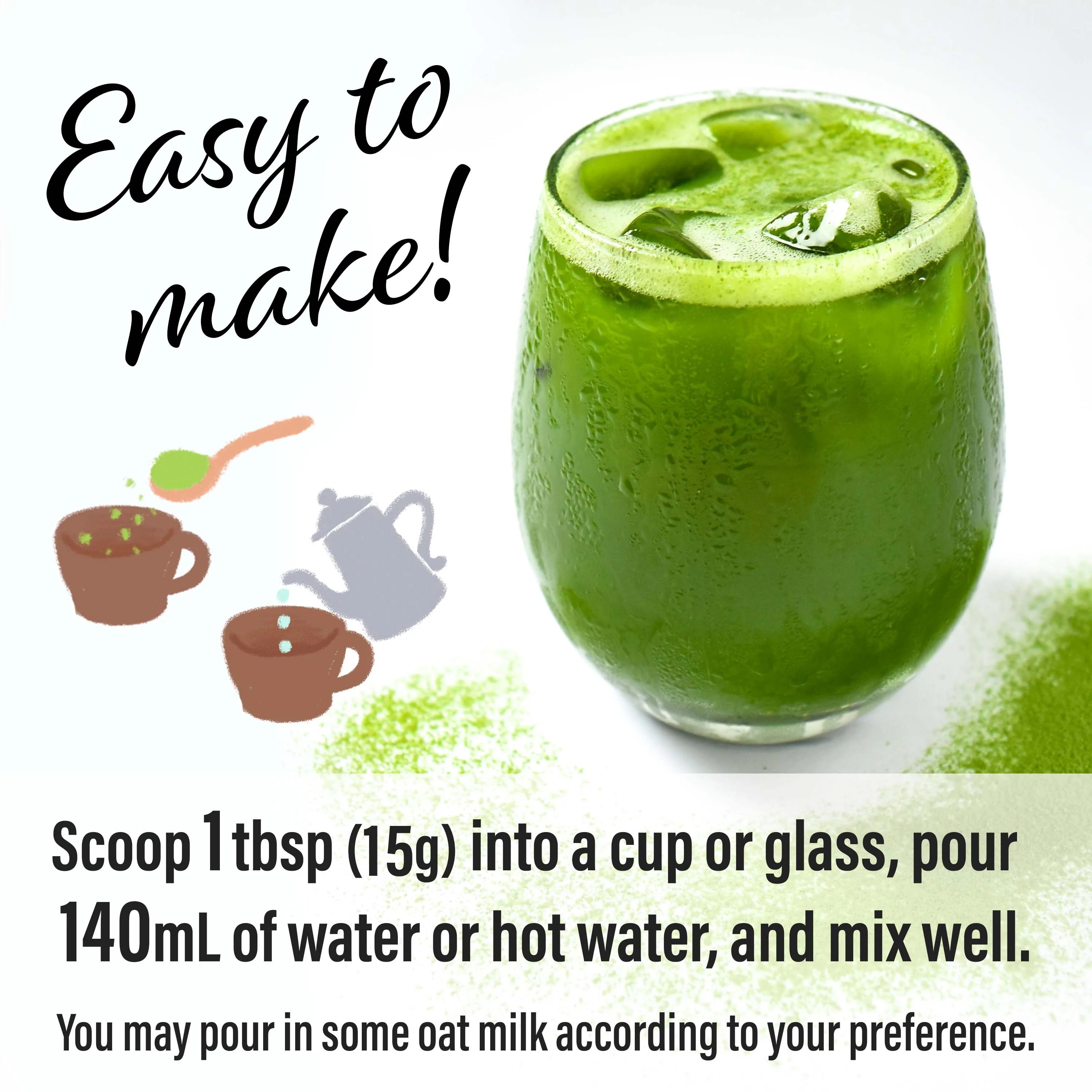 Oat Milk Matcha Latte Powder - Image 4