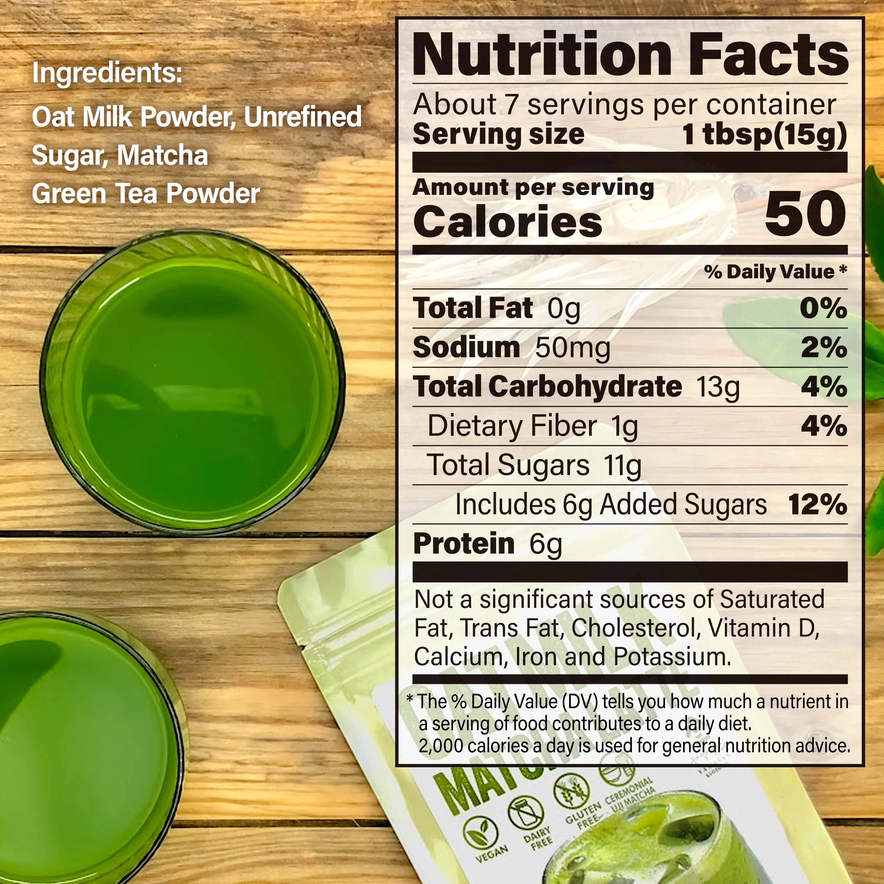 Oat Milk Matcha Latte Powder - Image 6