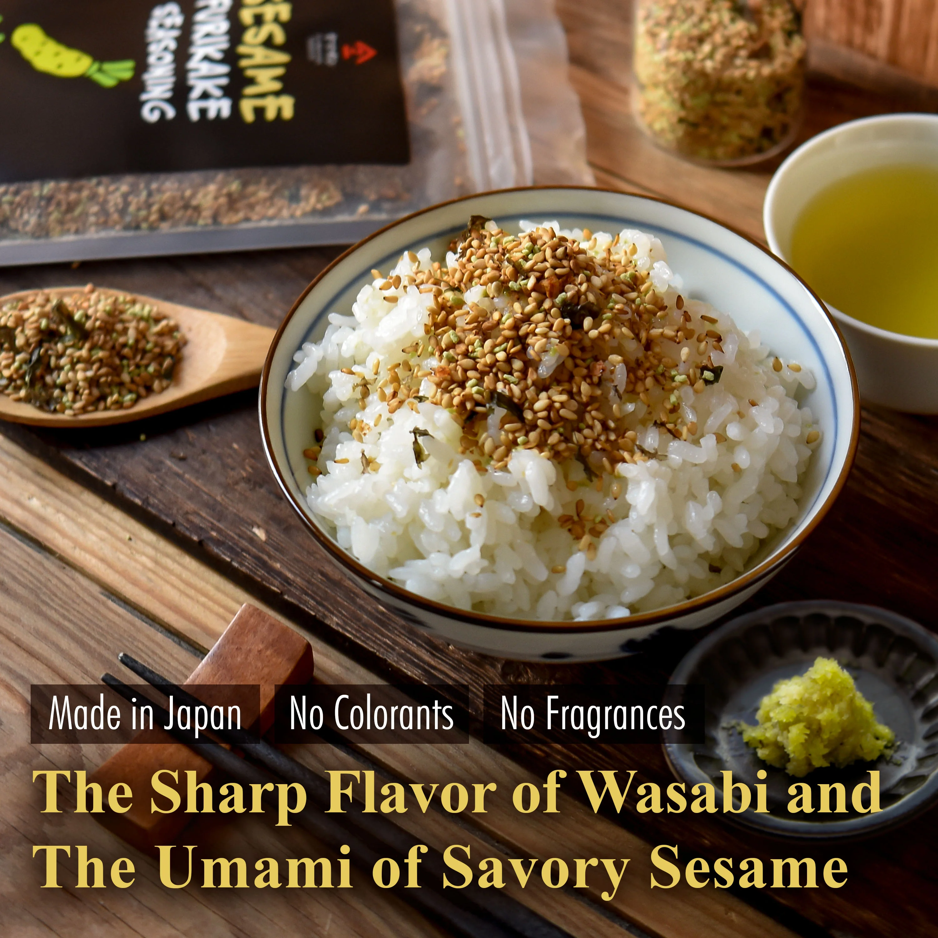 Wasabi Furikake Seasoning 100g(3.5oz) - Image 3