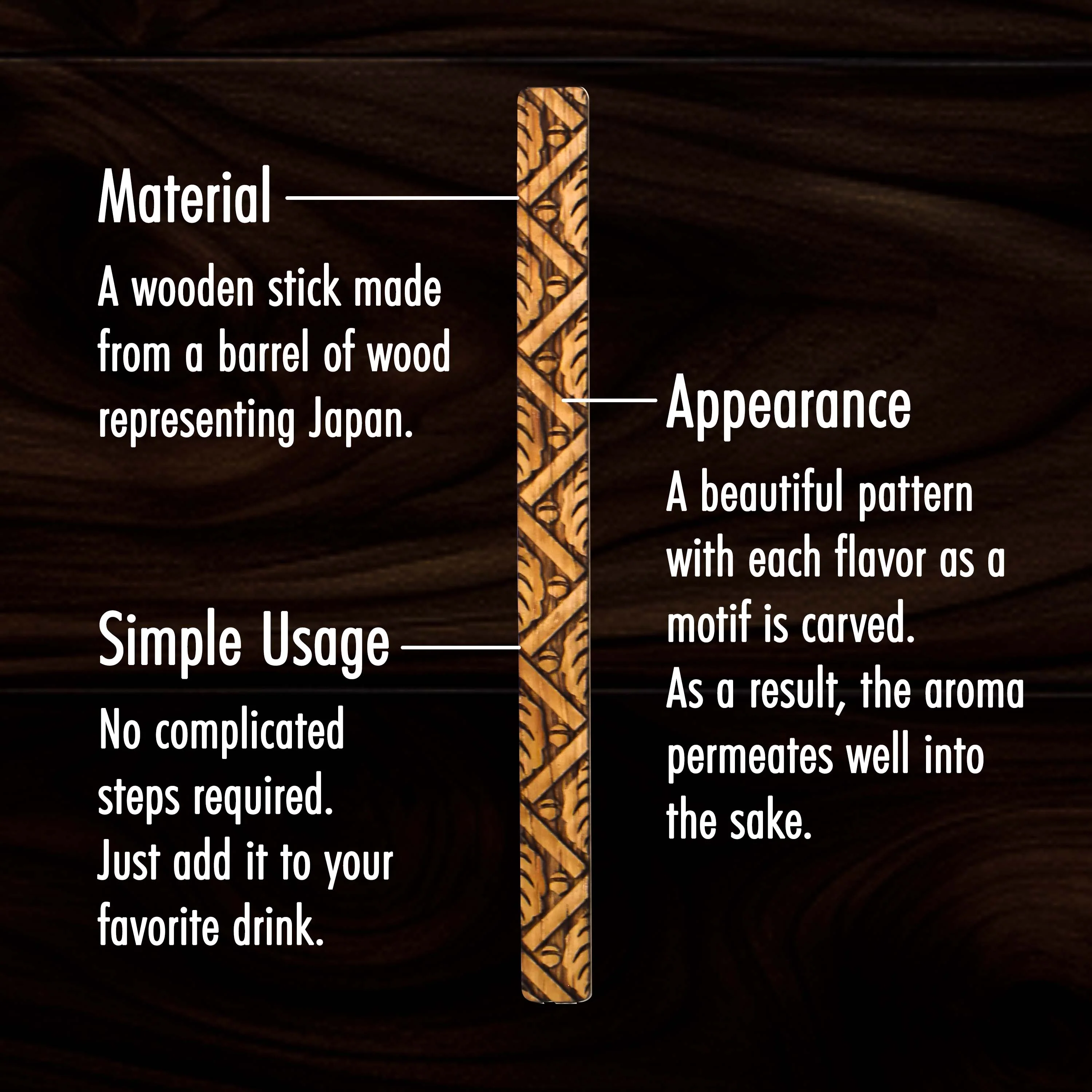 Whisky Aging Stick (Sakura Wooden Barrel) 1P - Image 6